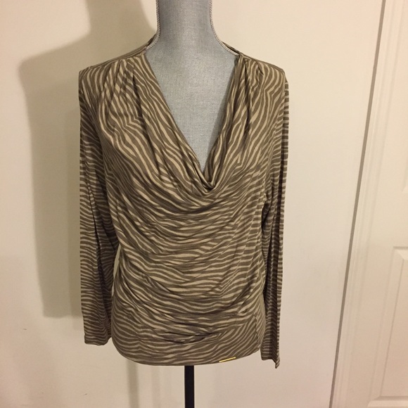 MICHAEL Michael Kors Tops - MICHAEL KORS - Safari Green Cowl Neck - (1X) ~ NWT